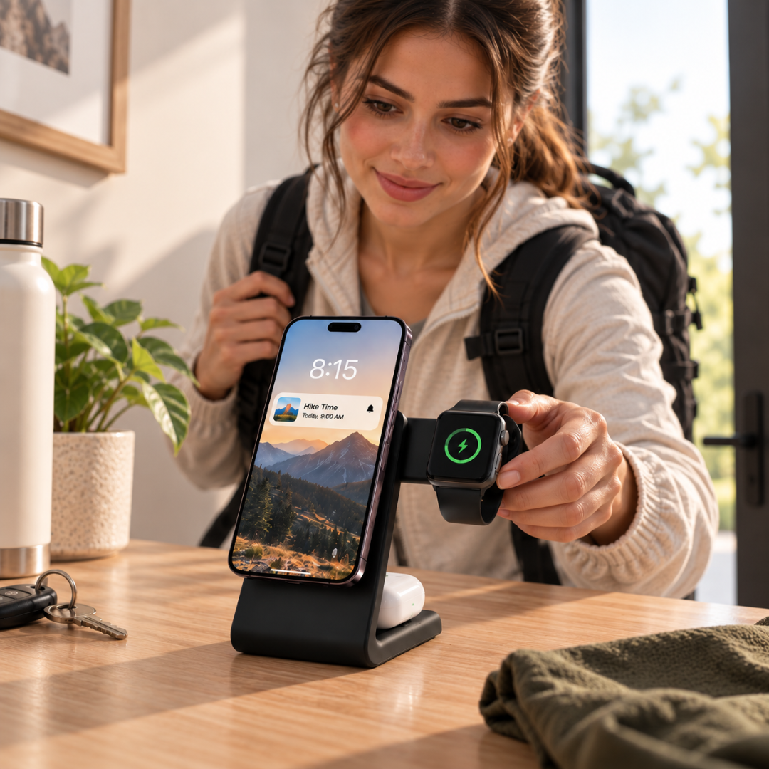 PowerBase Pro - 3-IN-1 Magnetic Wireless Charger