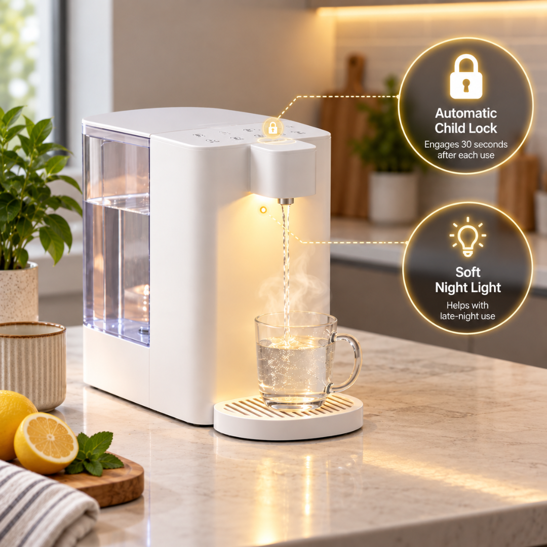 InstaPour – Instant Hot Water Dispenser with Safety Lock