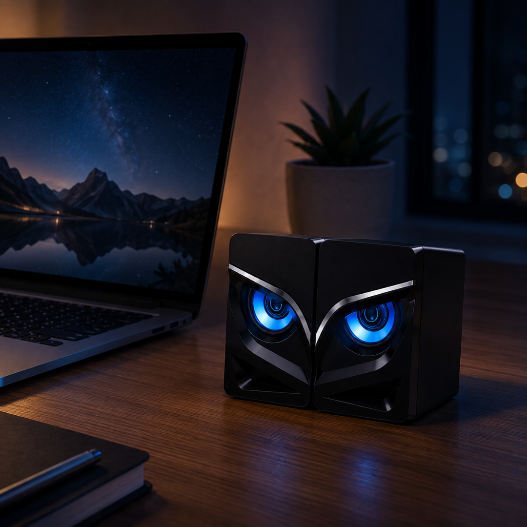 PulseGlow - LED Desktop Speakers with Bluetooth