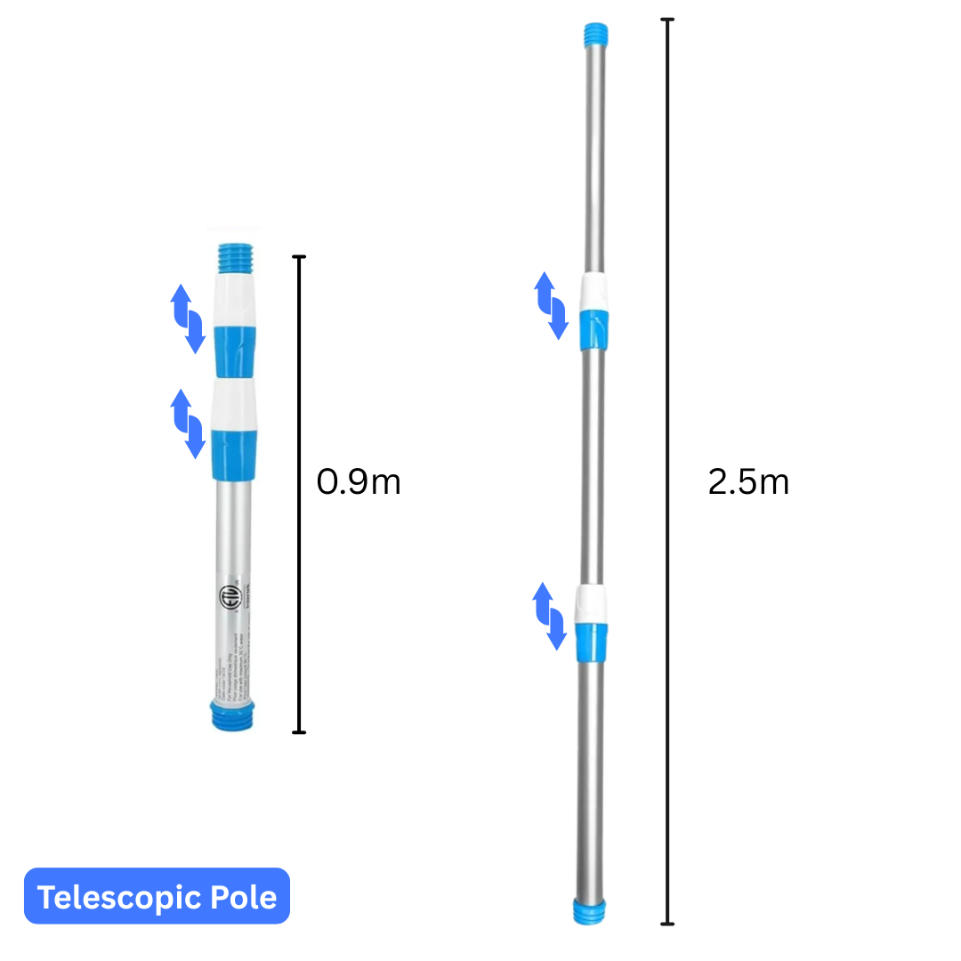 AquaVac Telescopic Extension Pool Pole (0.9 - 2.5m)