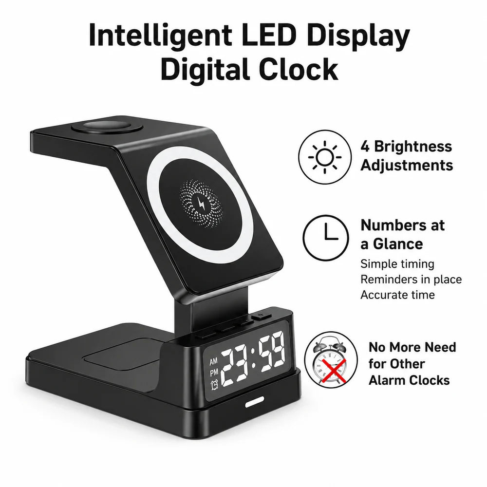 DockMate-4-in-1 Magnetic Wireless Charger