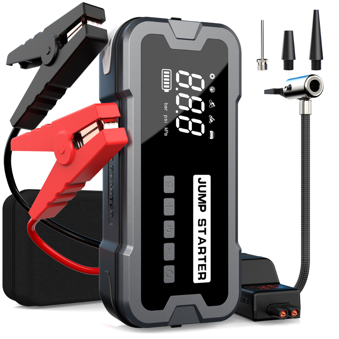 AutoResQ - 4in1 Portable Car Jump Starter with Air Pump