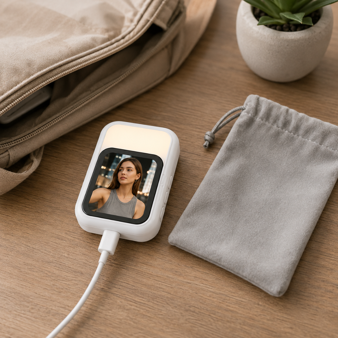 SnapMirror - Magnetic Rear Camera Screen with Selfie Light