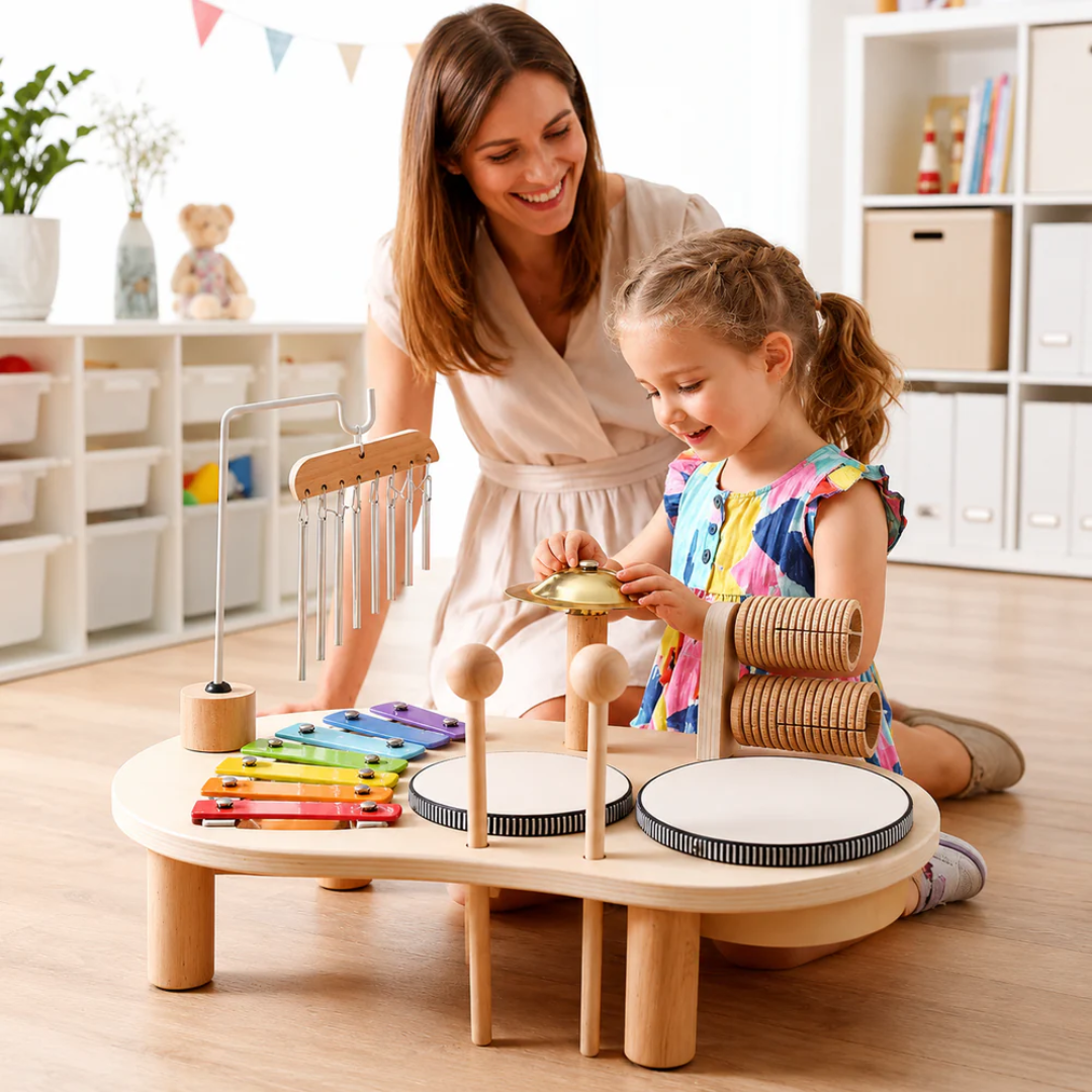 RhythmBuddy - Kids Wooden Music Station