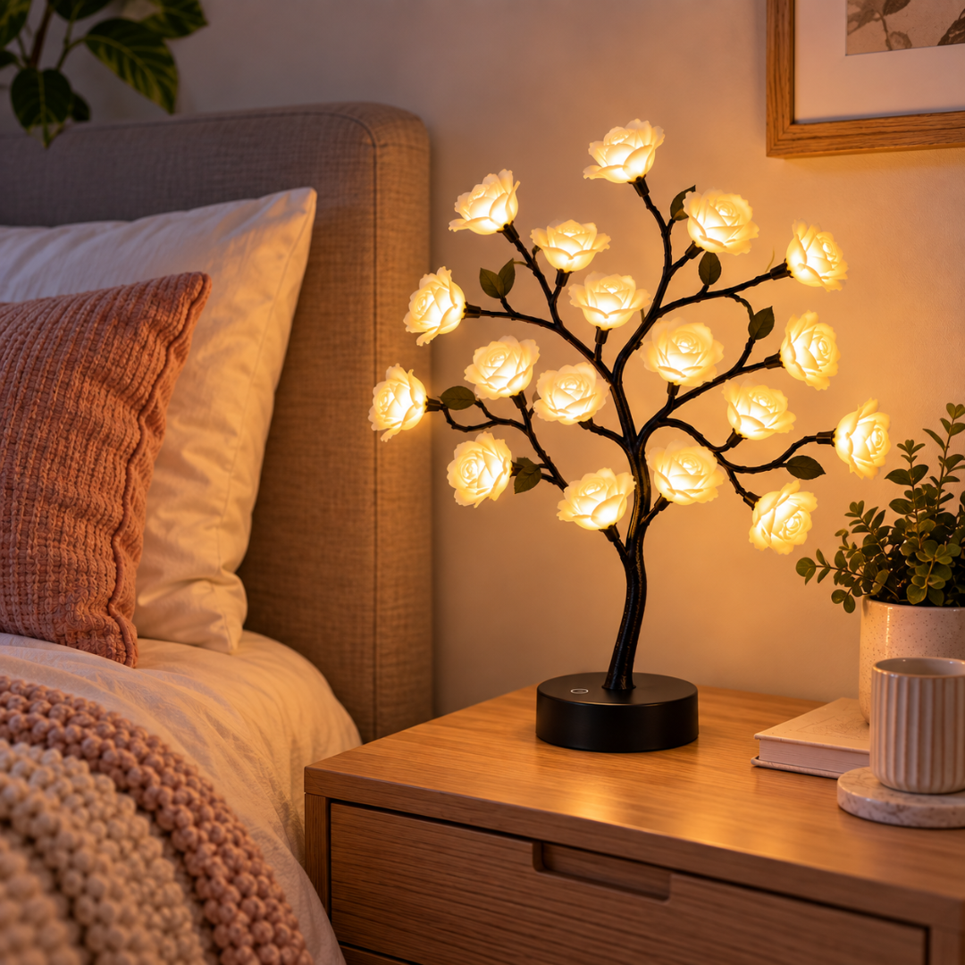 RoseNest - Touch Control LED Rose Tree Lamp