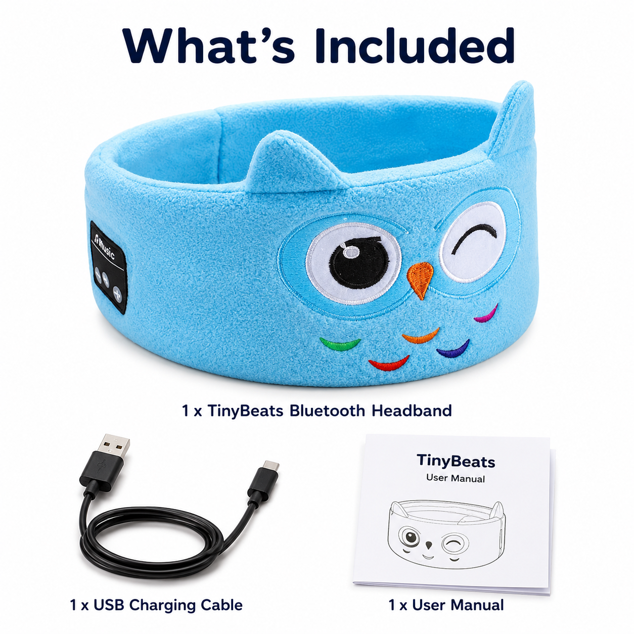 TinyBeats - Kids Sleep Mask with Bluetooth Headphones