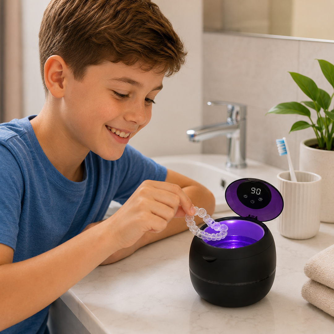 DentaSonic - UV Ultrasonic Retainer & Denture Cleaner