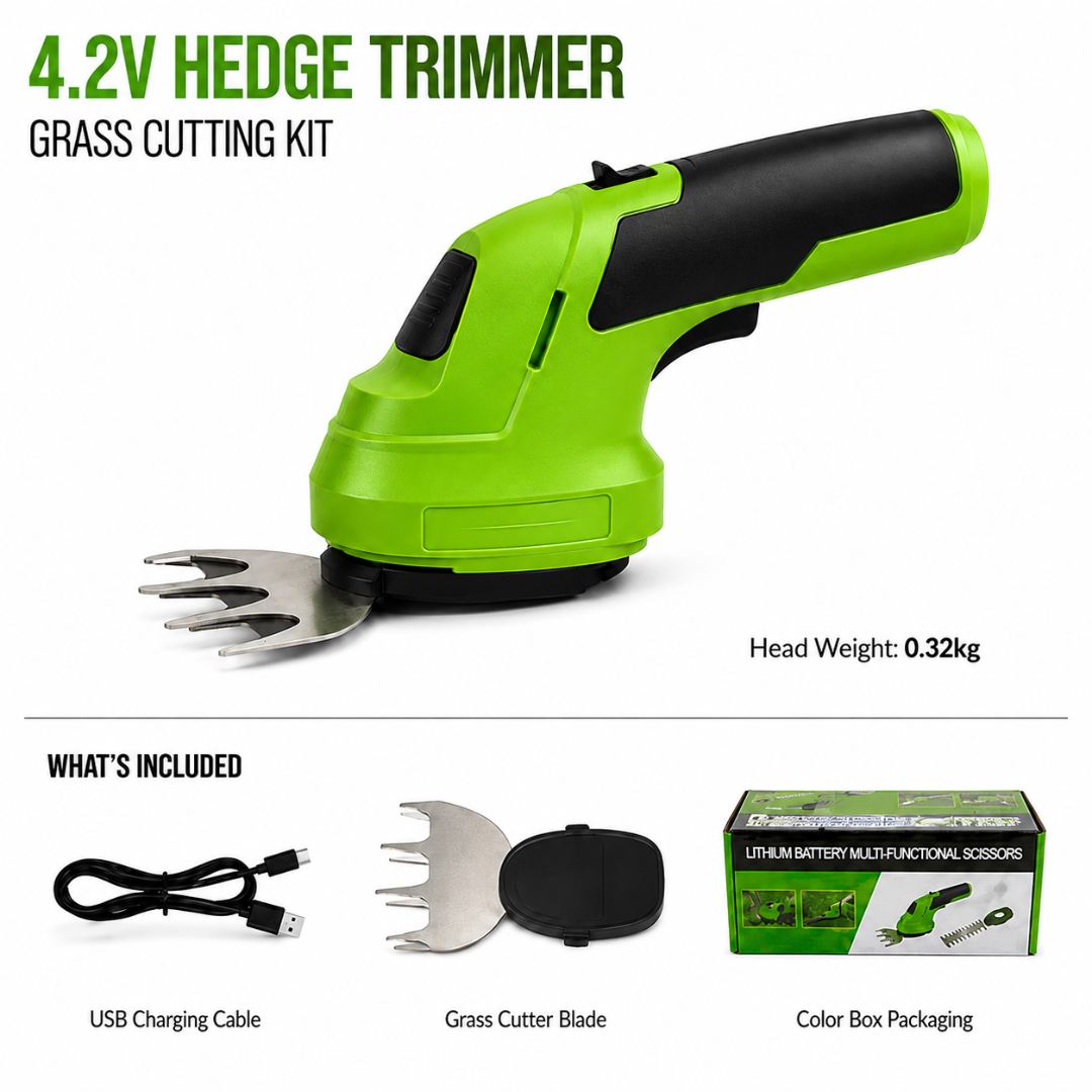 TurfVolt - 2-in-1 Cordless Grass Shear & Hedge Trimmer