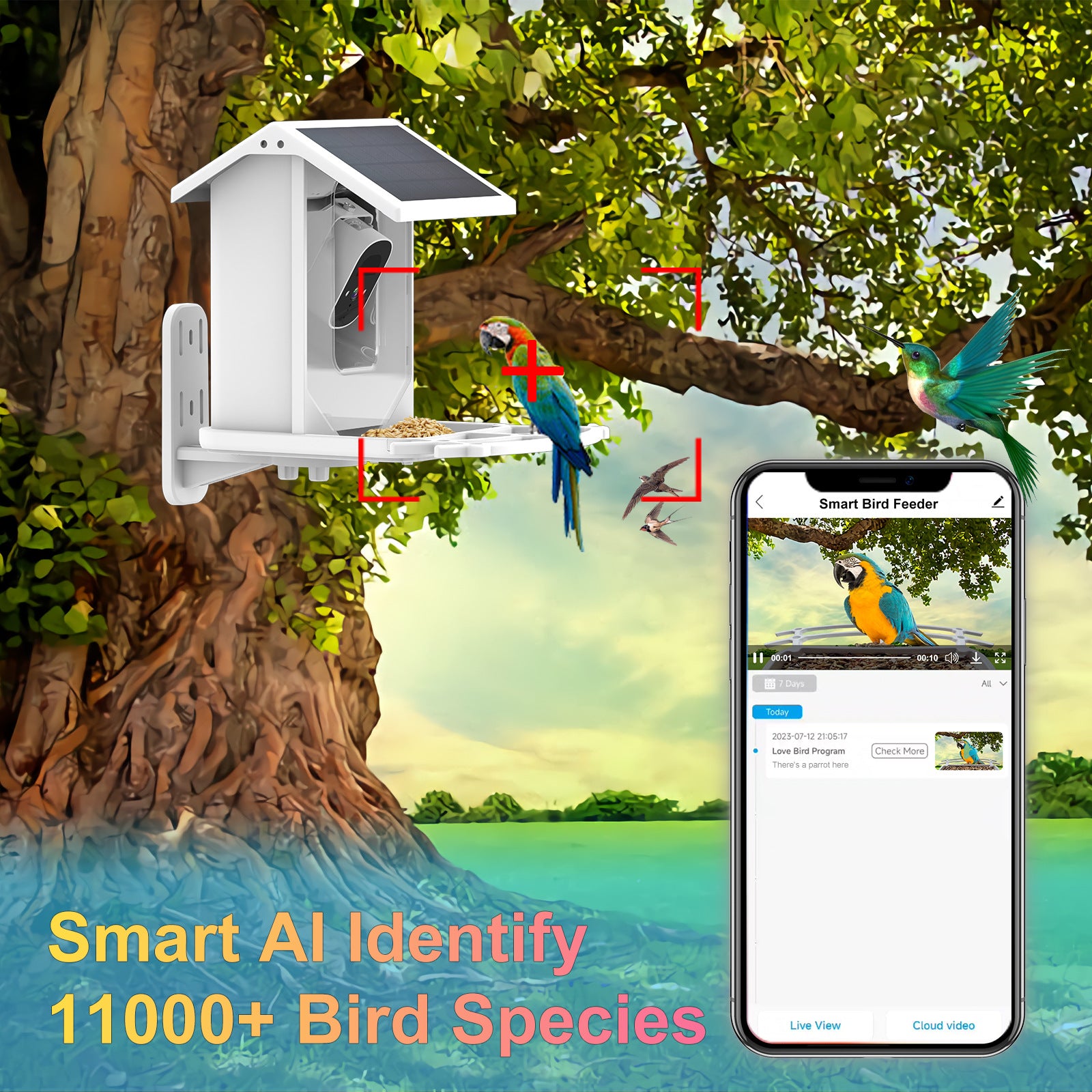 BirdVue - AI Smart Bird Feeder Camera