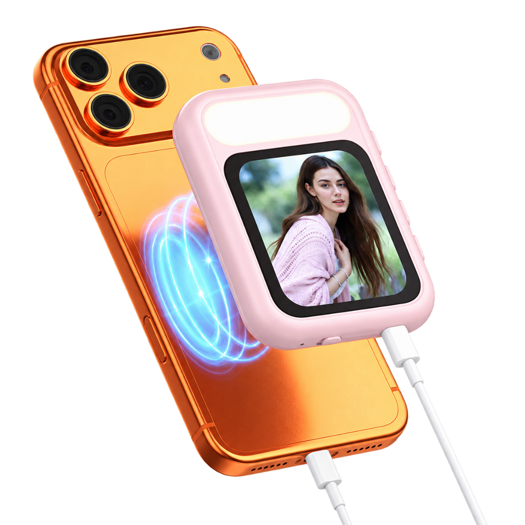 SnapMirror - Magnetic Rear Camera Screen with Selfie Light