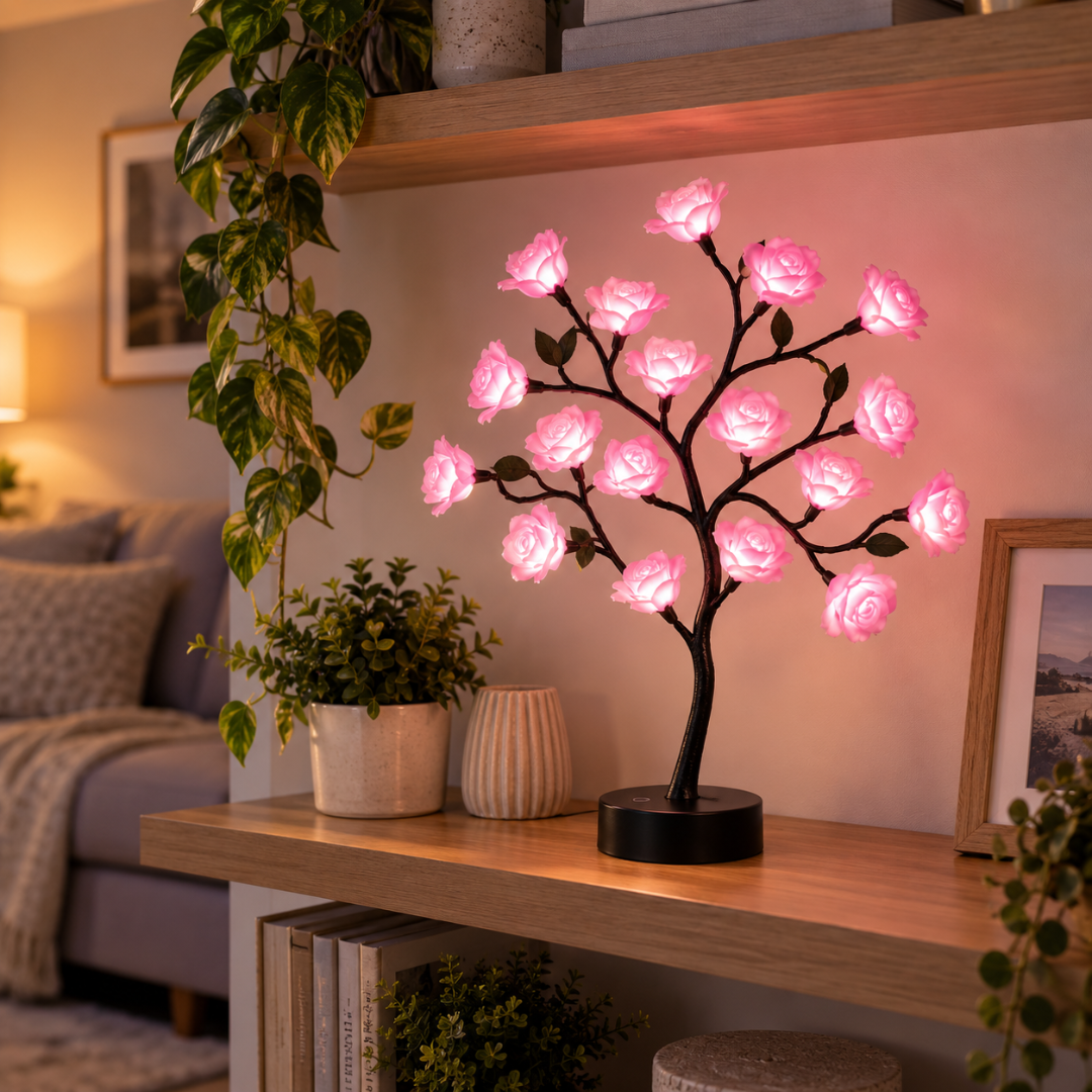 RoseNest - Touch Control LED Rose Tree Lamp