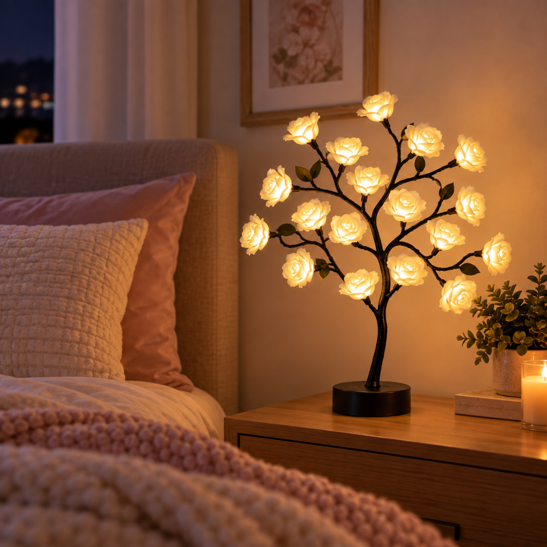 RoseNest - Touch Control LED Rose Tree Lamp