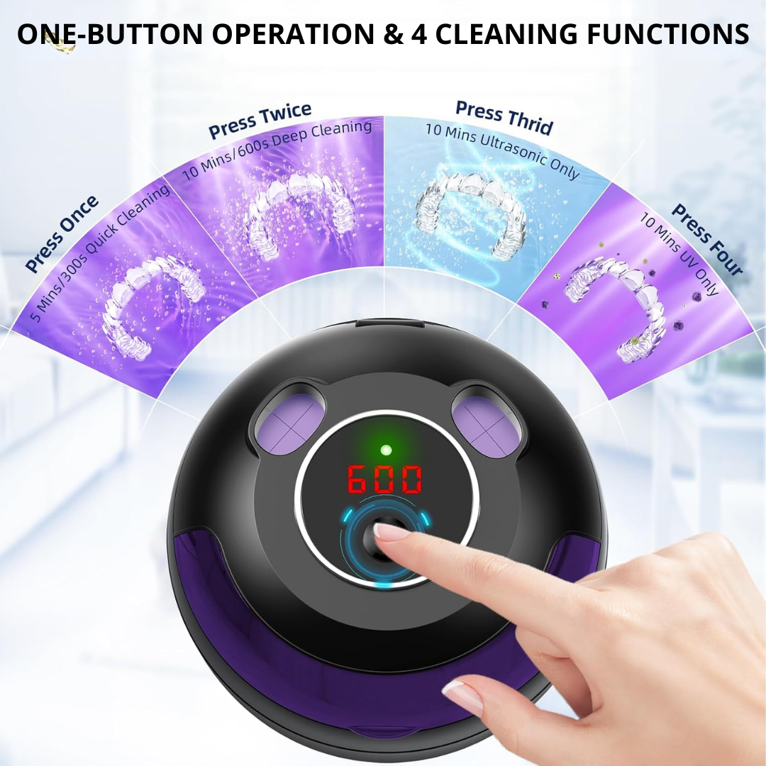 DentaSonic - UV Ultrasonic Retainer & Denture Cleaner
