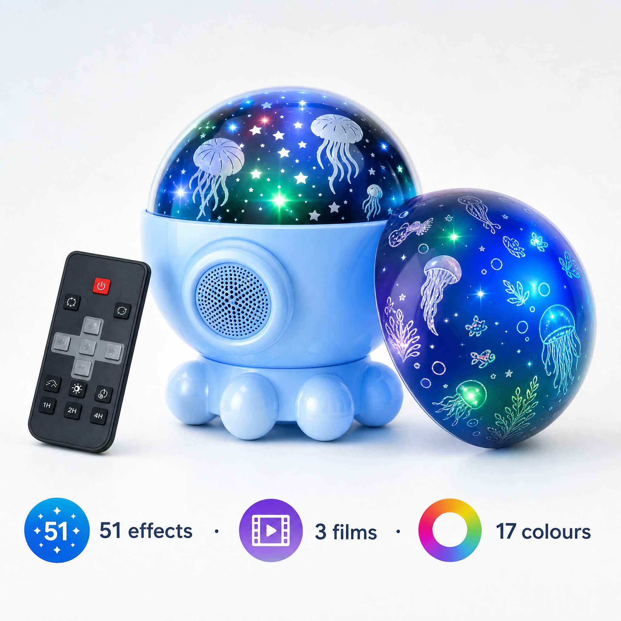 AquaGlow 2 - RGB Jellyfish Projection Lamp