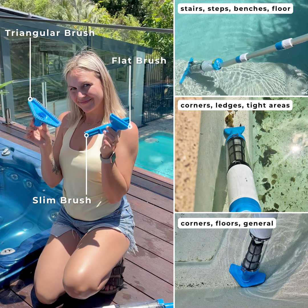 AquaVac - 3 in 1 Cordless Rechargeable Pool Vacuum Cleaner