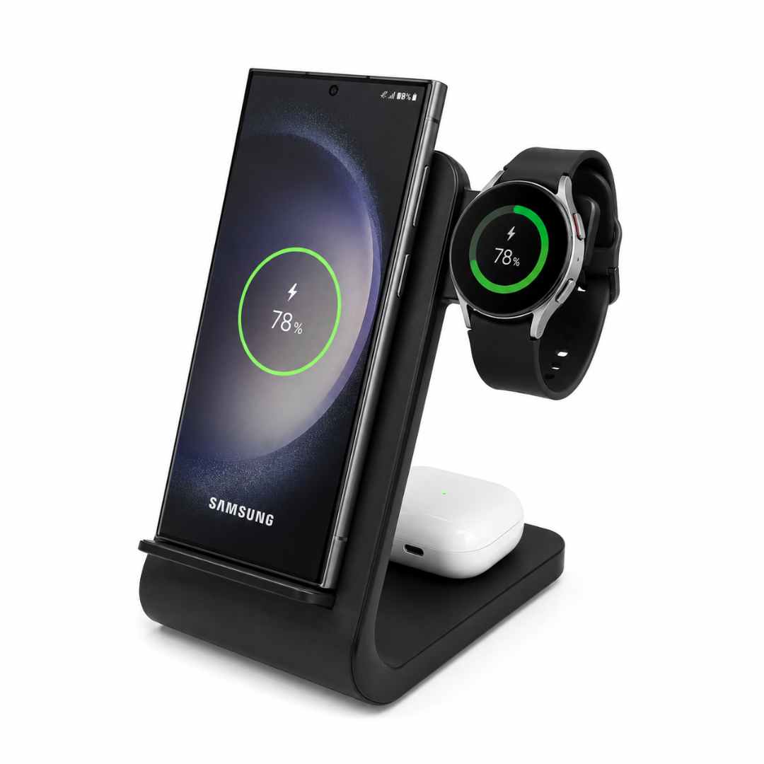 PowerBase Pro - 3-in-1 Wireless Charger