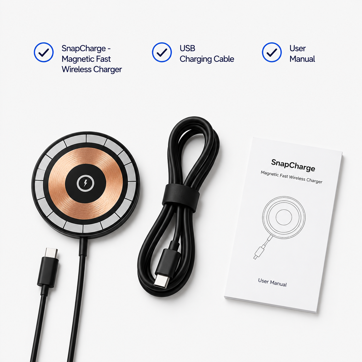 SnapCharge - Magnetic Fast Wireless Charger