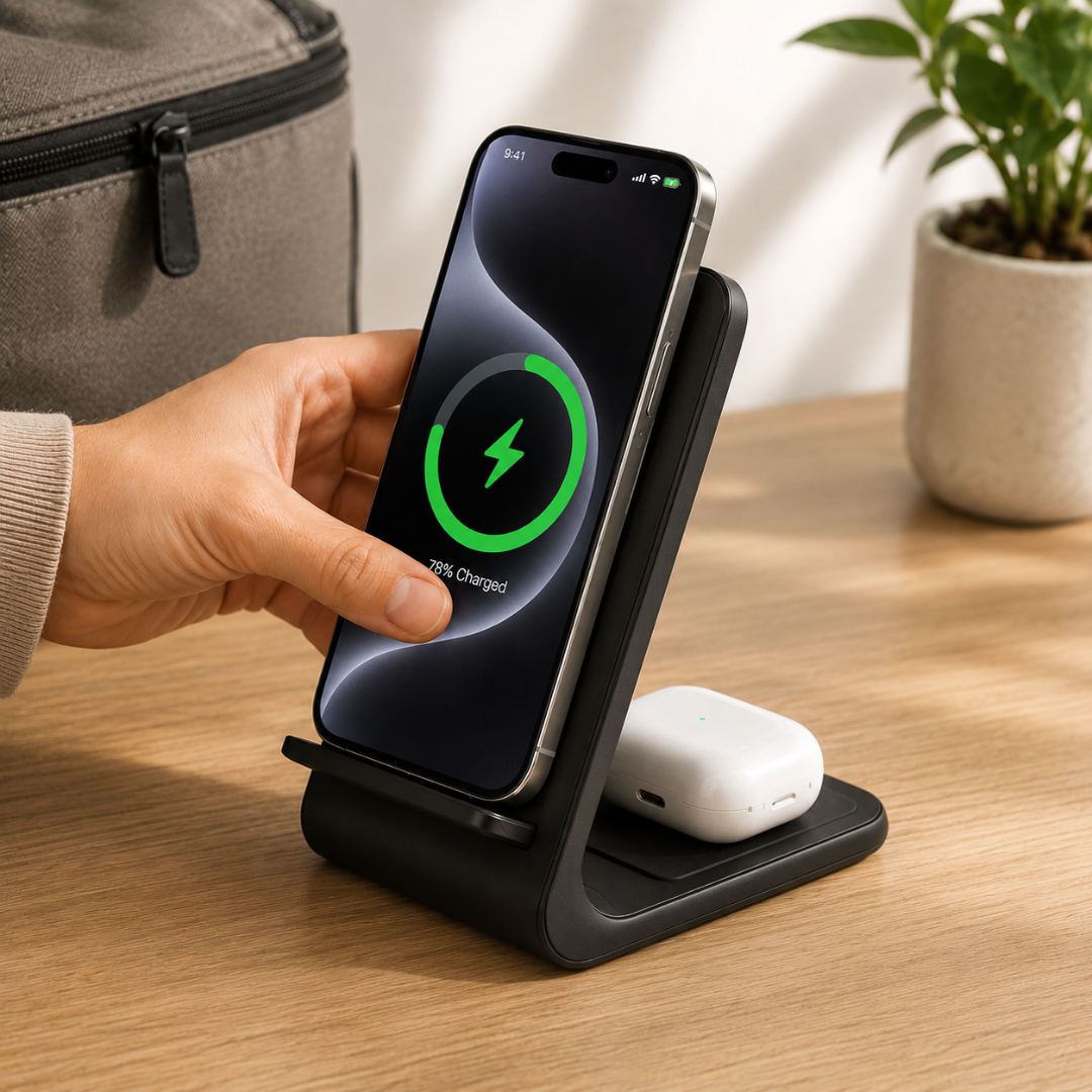 PowerBase Pro - 3-in-1 Wireless Charger