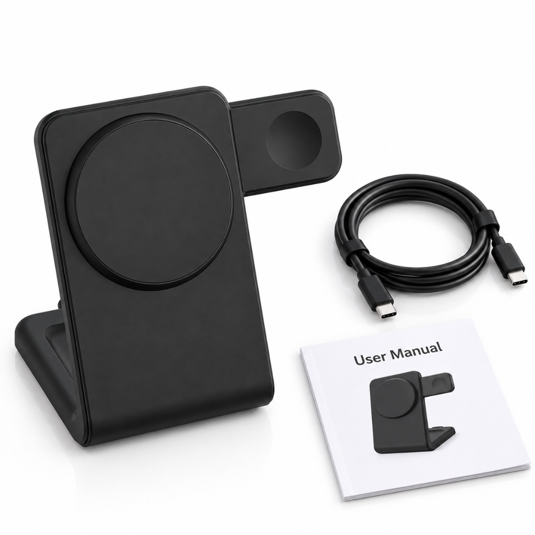 PowerBase Pro - 3-IN-1 Magnetic Wireless Charger