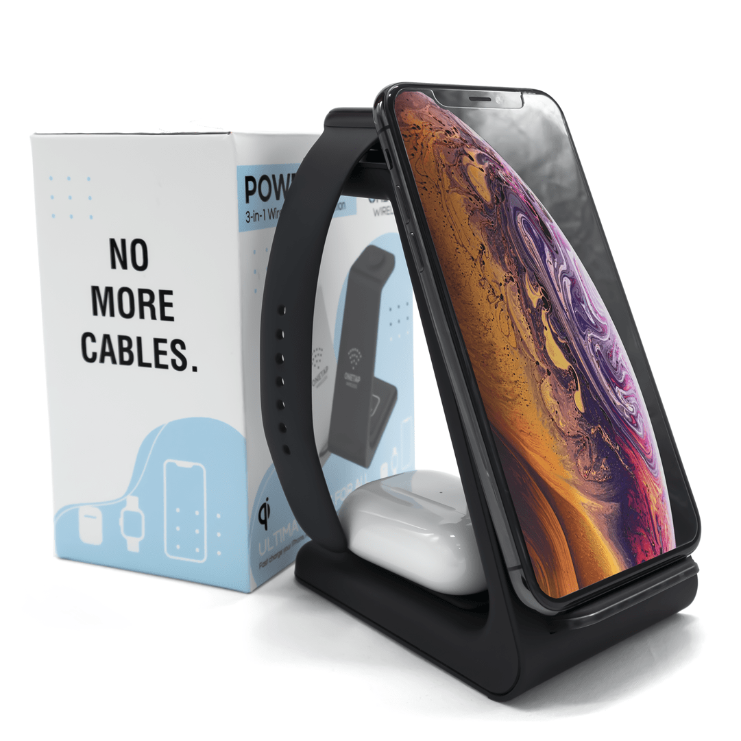 PowerBase - 3-IN-1 Wireless Charger