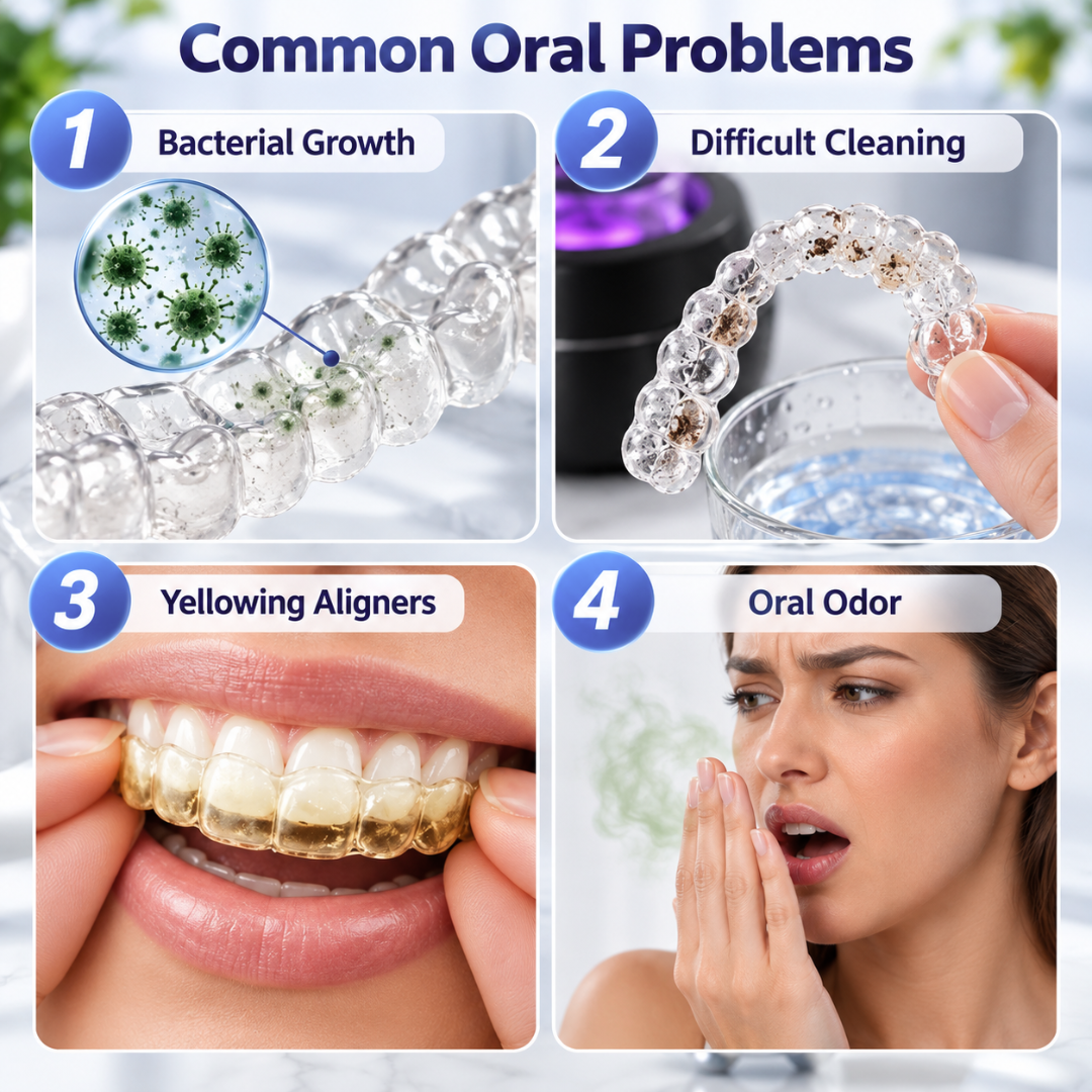 DentaSonic - UV Ultrasonic Retainer & Denture Cleaner
