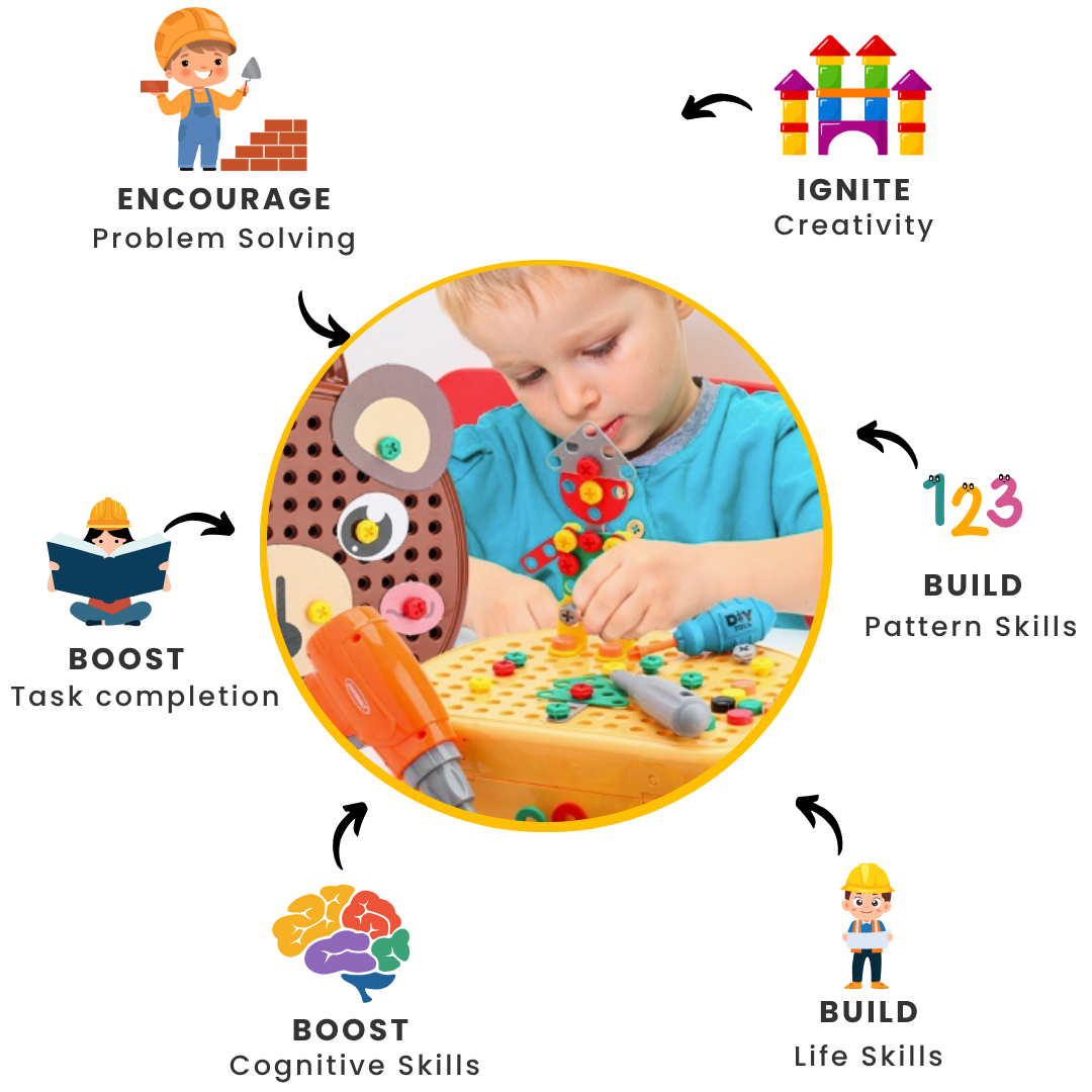 BuildBuddy 2 - Learning Tool Set for Kids - OneTapWireless