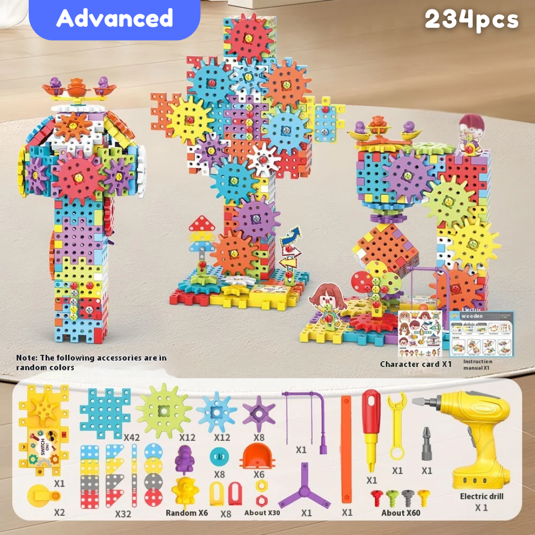 BuildBuddy – Build & Spin STEM Gears Adventure Kit - OneTapWireless