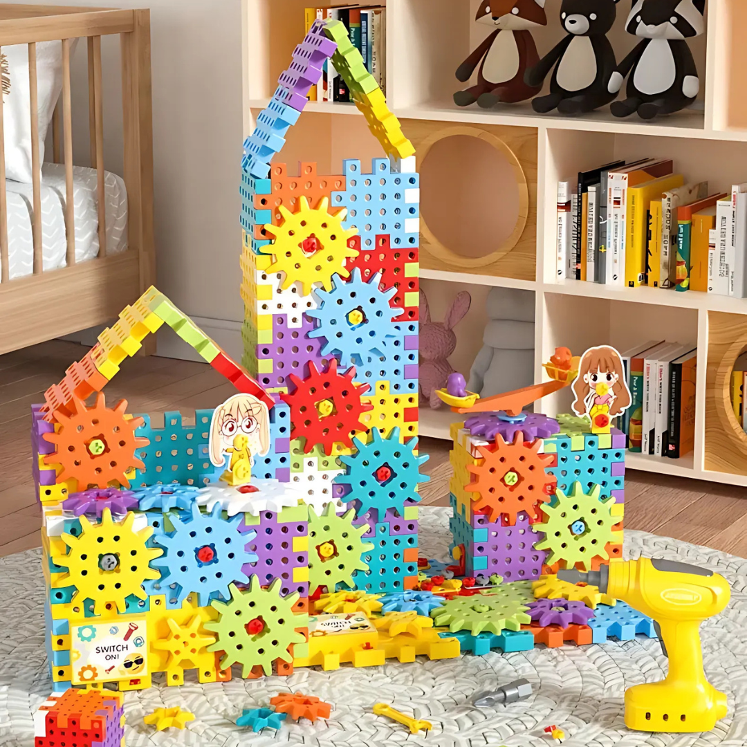 BuildBuddy – Build & Spin STEM Gears Adventure Kit - OneTapWireless