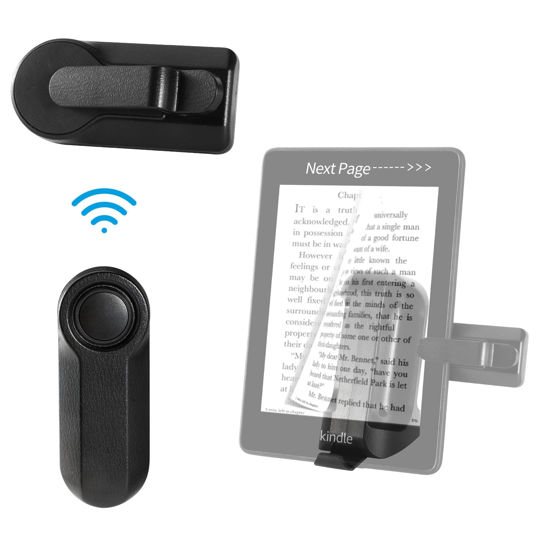 Ergonomic Kindle Page Turner - OneTapWireless