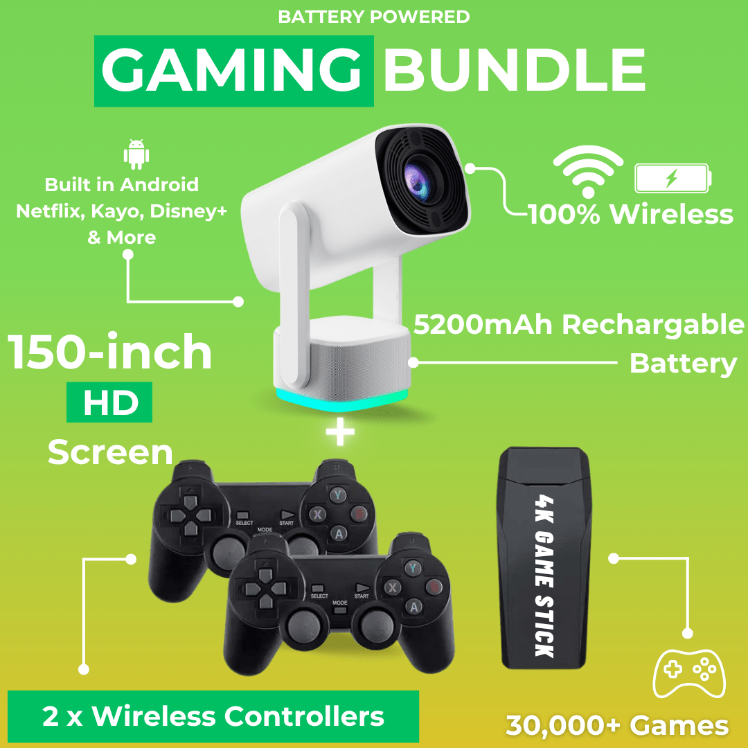 PortaView360 Pro - Ultra HD Portable Projector - OneTapWireless