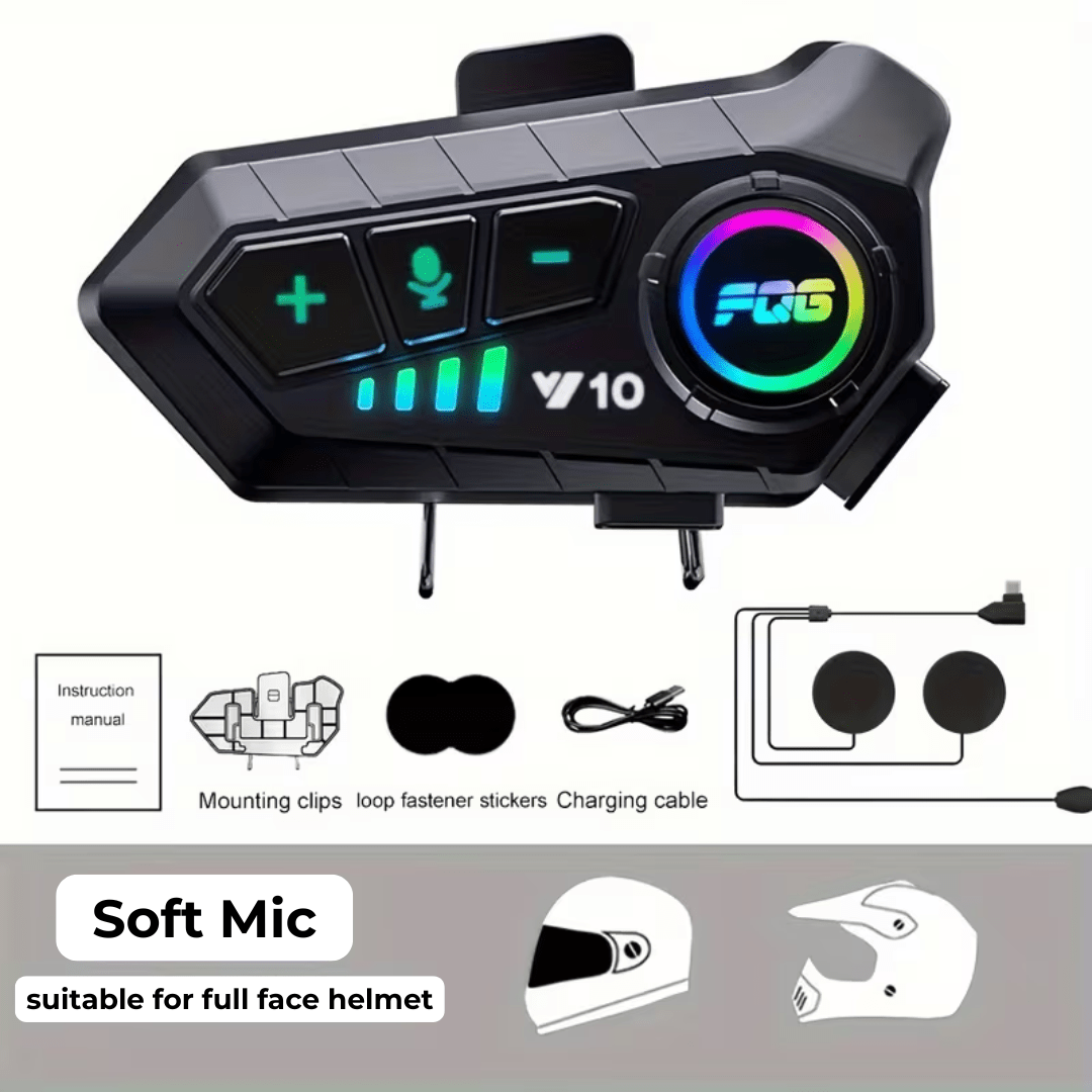 RideSync Motorcycle Helmet Headset - OneTapWireless