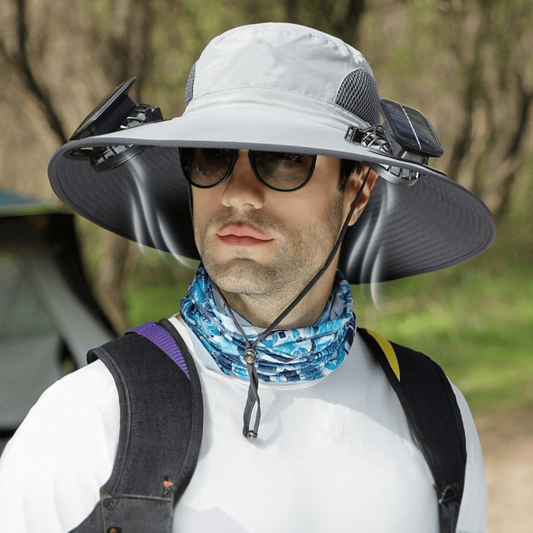ShadeBreeze Pro - Outdoor Cooling Hat with Solar Fan - OneTapWireless