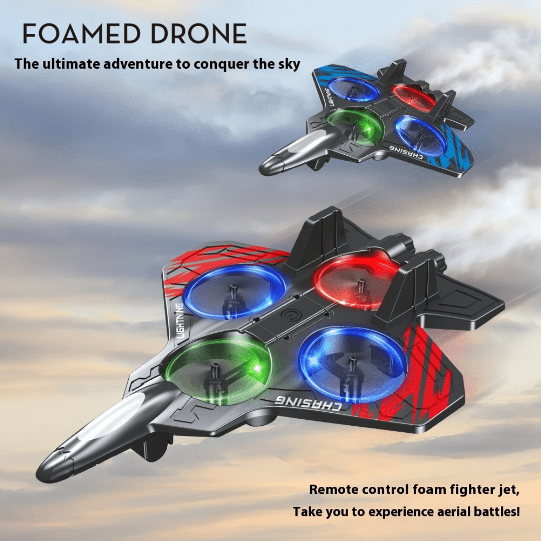 SkyJet - Light Up RC Foam Jet for Kids - OneTapWireless