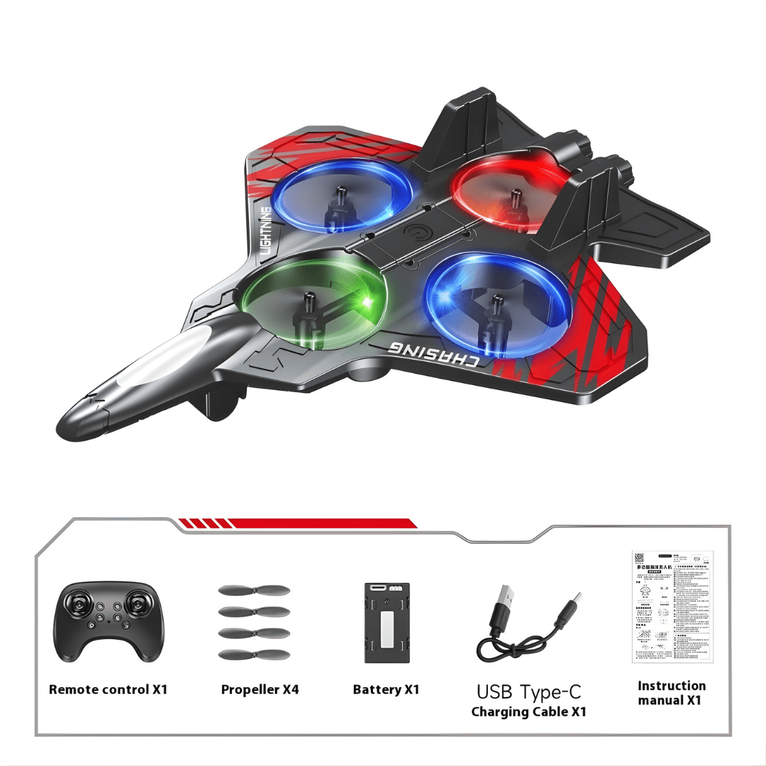 SkyJet - Light Up RC Foam Jet for Kids - OneTapWireless