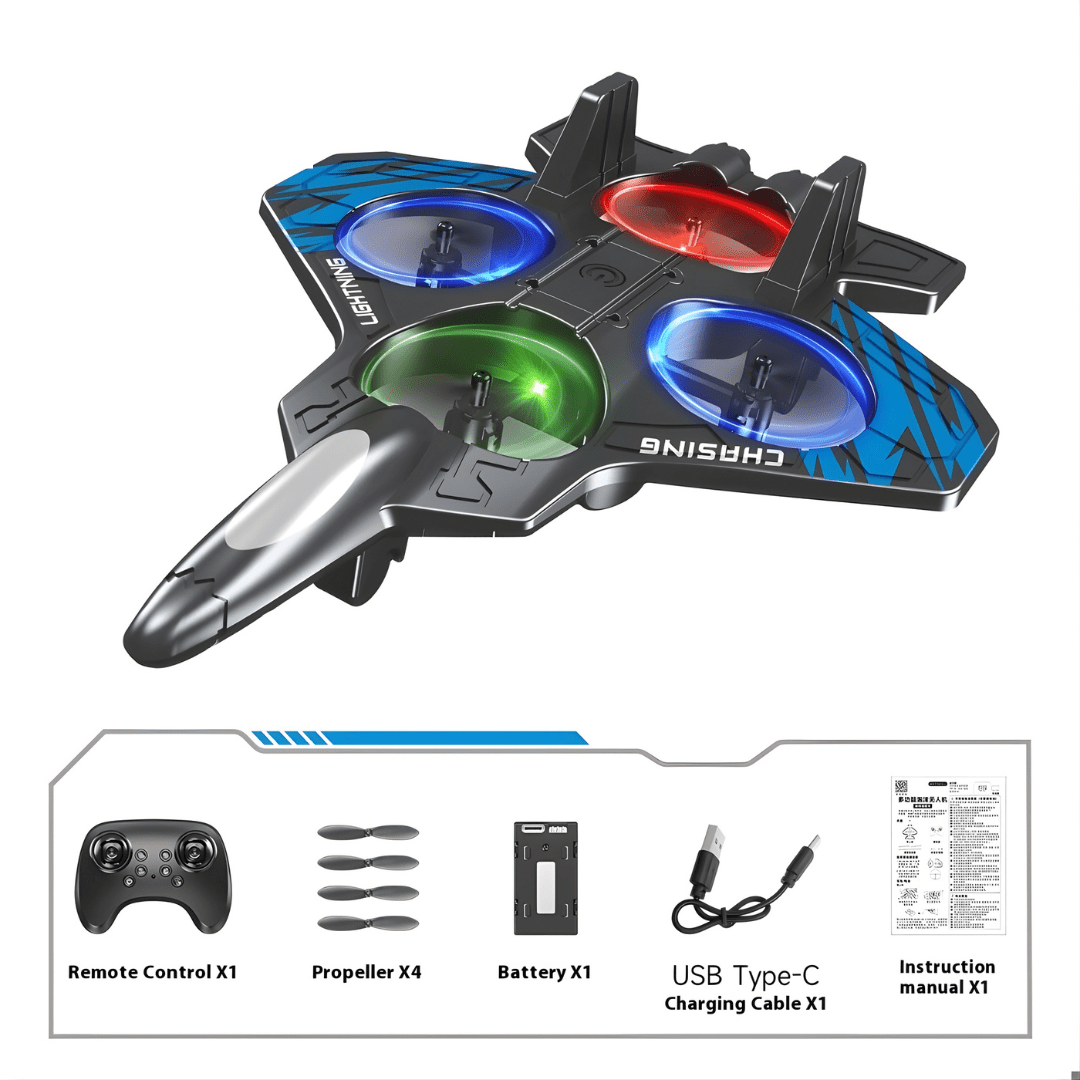 SkyJet - Light Up RC Foam Jet for Kids - OneTapWireless