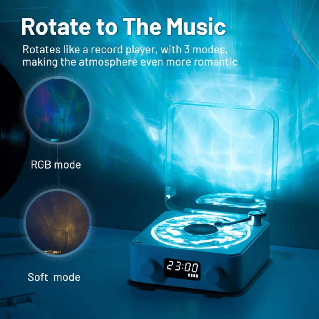 WavesVinyl - Galaxy Projector Speaker - OneTapWireless