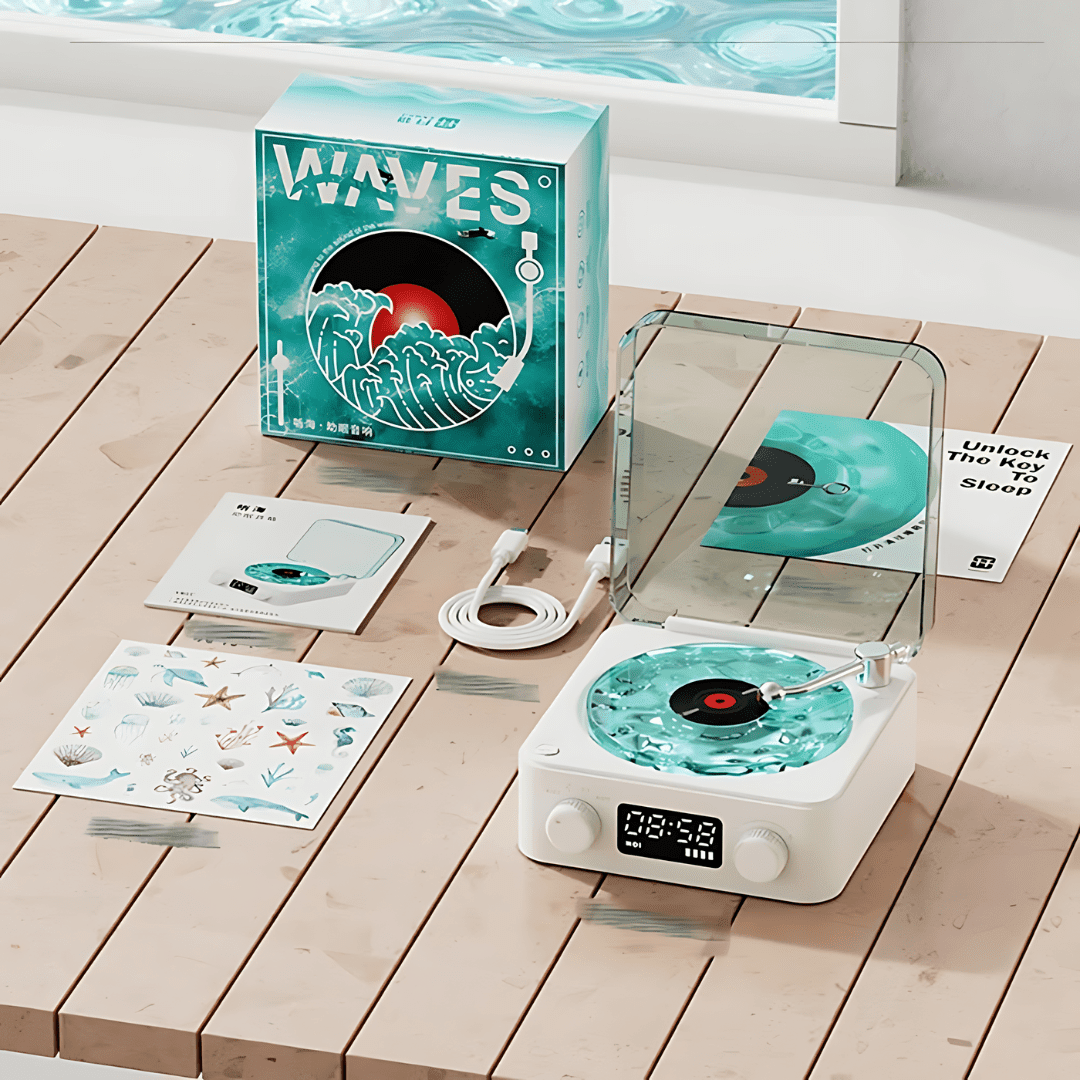 WavesVinyl - Galaxy Projector Speaker - OneTapWireless