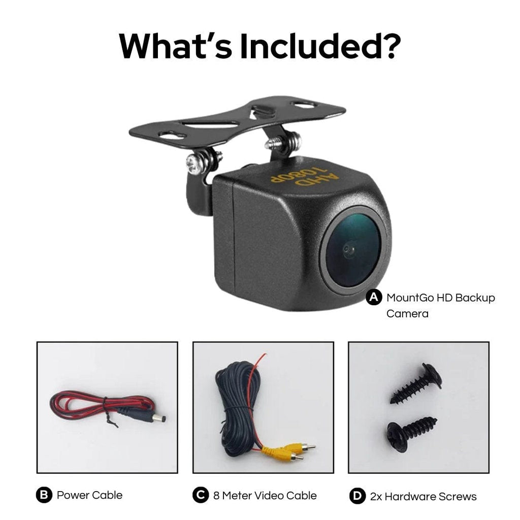 MountGo HD Reverse Backup Camera - OneTapWireless