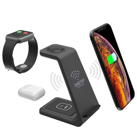 PowerBase - 3-IN-1 Wireless Charger - OneTapWireless