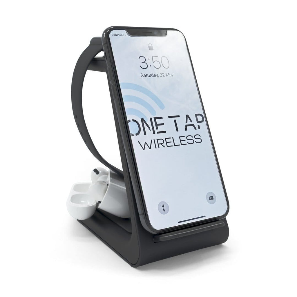 PowerBase - 3-IN-1 Wireless Charger - OneTapWireless