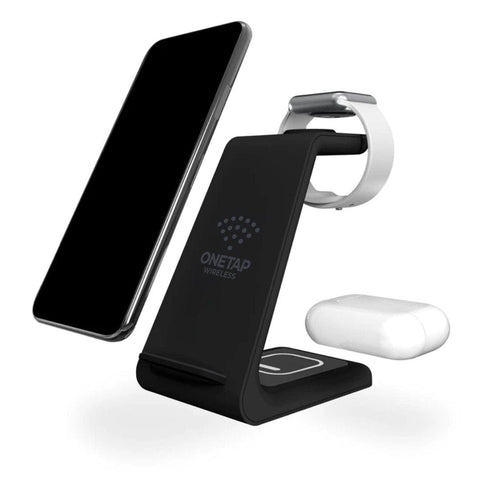 PowerBase - 3-IN-1 Wireless Charger - OneTapWireless
