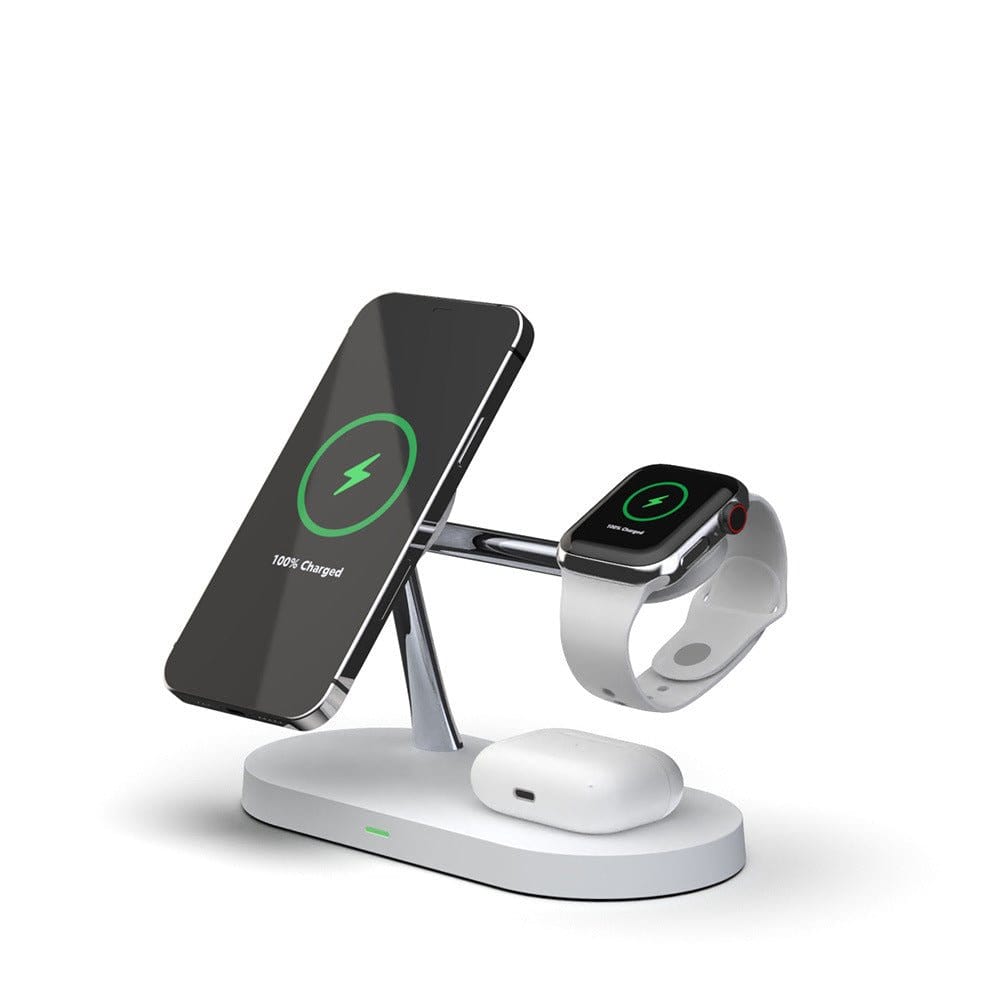 QuadBase 4in1 Wireless Charger with MagSafe for iPhone 15 and 14 - Main Image