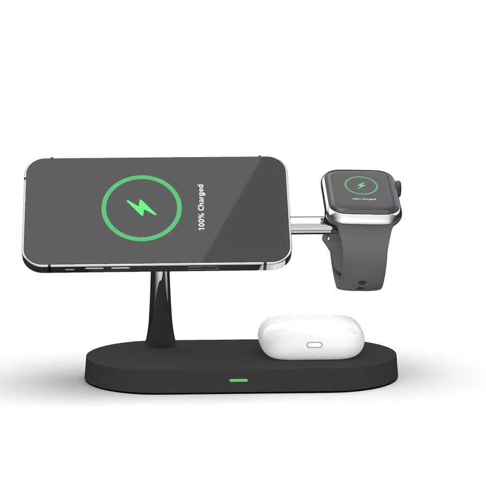 QuadBase 4-in-1 Wireless Charger with MagSafe - OneTapWireless